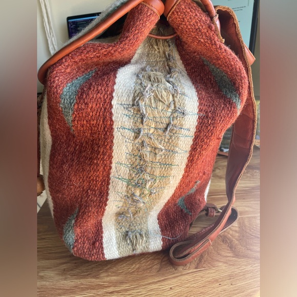 Raj | Vintage Kilim Woven Backpack - Picture 5 of 16